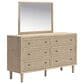 Ashley Cielden Dresser and Mirror in Two Tone, , large