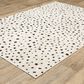 ROW by Oriental Weavers Hunter Polka Dots Beige and Black 6"7" x 9"6" Area Rug, , large