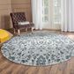 Amer Rugs Alexandria 6"7" Round Light Blue Area Rug, , large