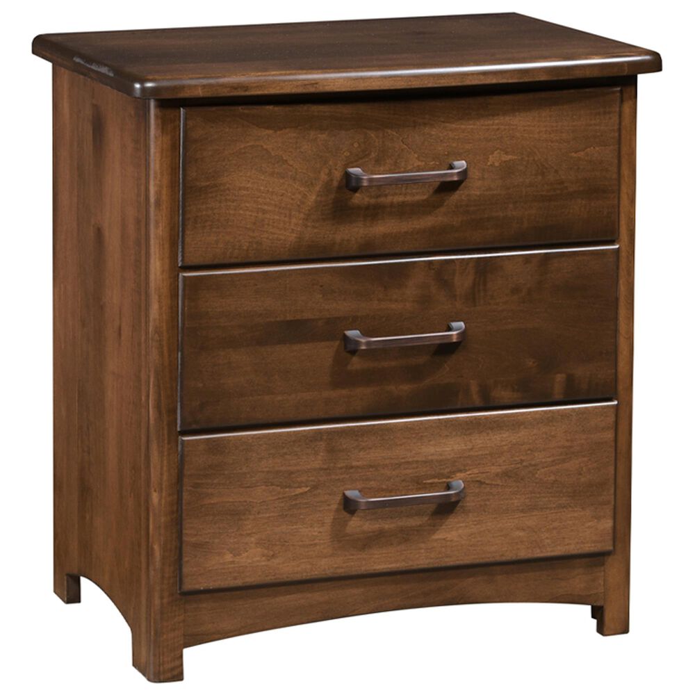 Briarwood Mission Impossible California King Panel Bed with Two Nightstands in Dark Roast, , large