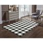 Oriental Weavers Marina Black and Ivory 7"10" x 10"10" Indoor/Outdoor Area Rug, , large