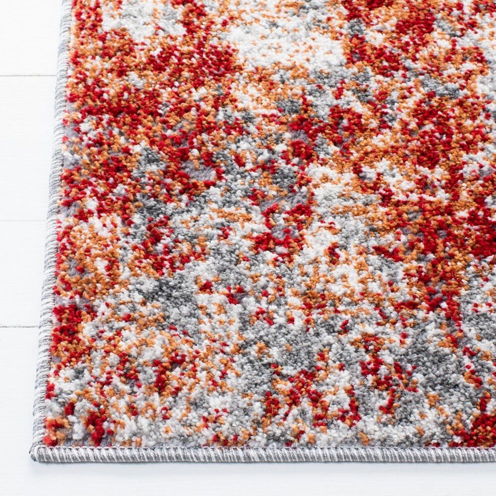 Safavieh Aston 8&#39; x 10&#39; Red and Grey Area Rug, , large