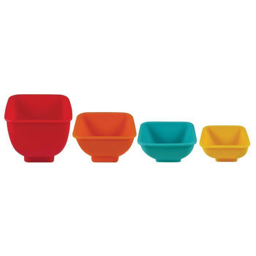 Mrs. Anderson"s Flex and Pour Measuring Cup Set in Red, Orange, Yellow and Blue (Set of 4), , large