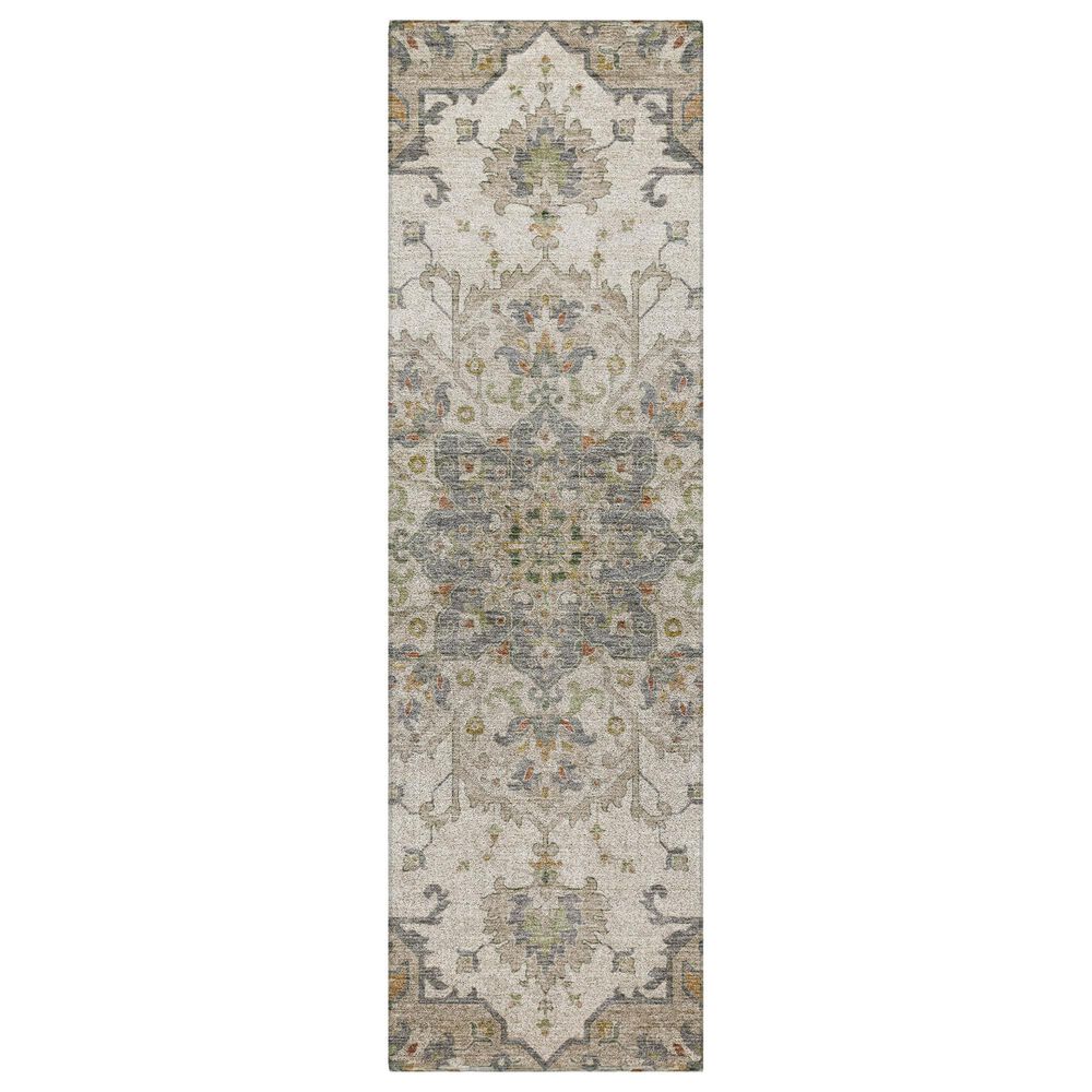 Dalyn Rug Company Silk Road Ivory, Beige, Taupe, Gold, Gray and Copper 2"3" x 7"6" Runner, , large