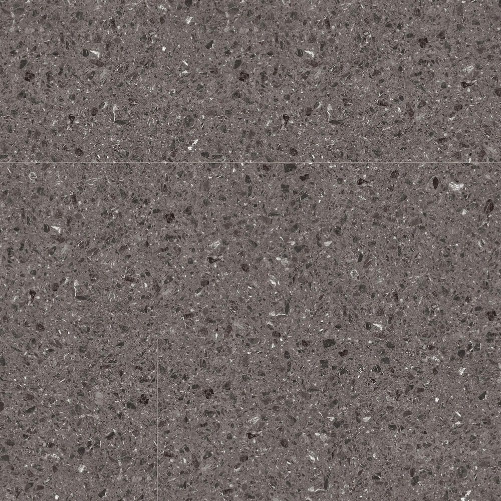 Fuzion SmartDrop Elite Obsidian Terrazzo 18" x 36" Luxury Vinyl Tile, , large