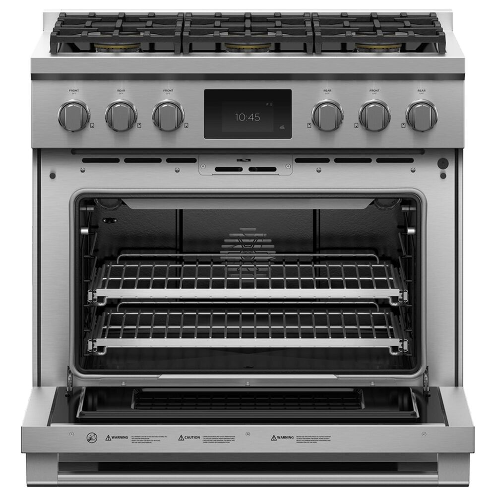 Fisher &amp; Paykel 4pc Kitchen Package with 16.8 Cu. Ft. Built-In French Door Refrigerator with Ice, 36&quot; Professional Dual Fuel Range with Natural Gas, 36&quot; 600 CFM Professional Range Hood, and 24&quot; Professional Built-In Double Drawer Dishwasher, , large