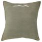 Chanasaya 20" Square Textured Patchwork Throw Pillow in Green, , large