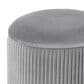Lumisource Marla 2-Piece Nesting Pleated Ottoman Set in Grey, , large