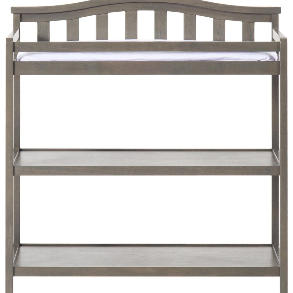 Foundations Worldwide Hampton 2 Piece Arch Top Nursery Set in Dapper Gray, , large