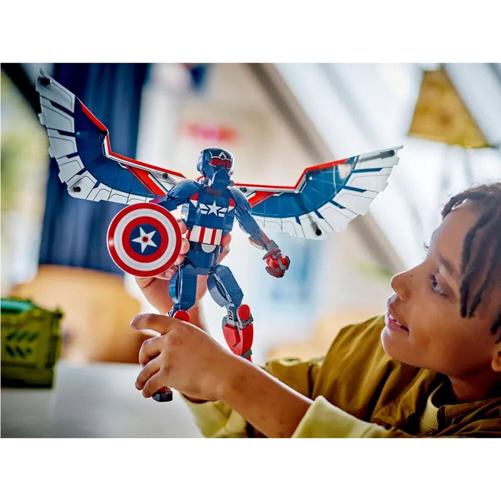 LEGO Marvel New Captain America Construction Figure, , large