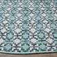 Safavieh Montauk Southwestern 4" Round Turquoise and Multicolor Area Rug, , large