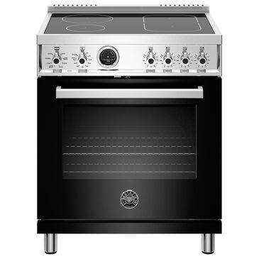 Bertazzoni 30" Professional Induction Electric Range in Black, , large