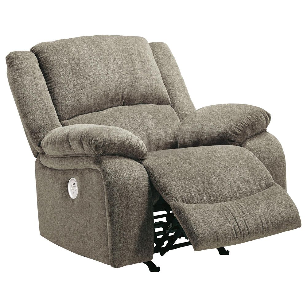 Draycoll Power Rocker Recliner - Pewter Draycoll Power Rocker Recliner - Pewter