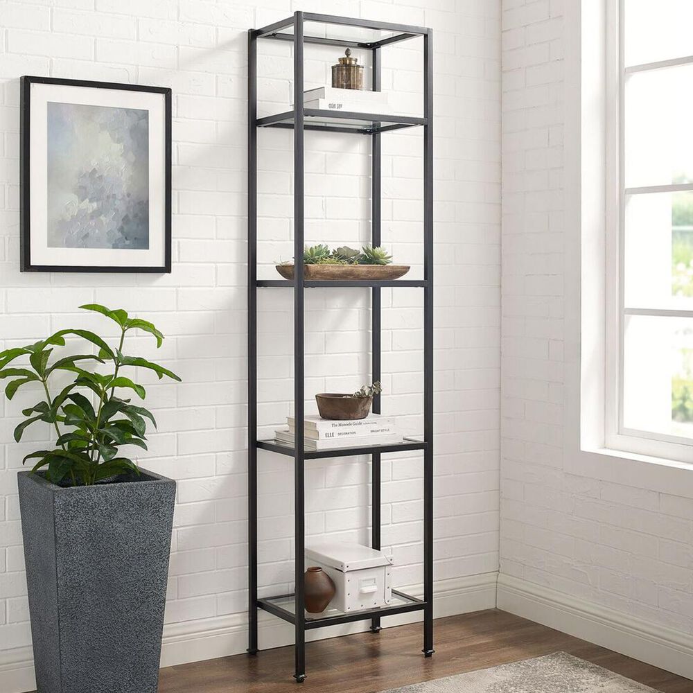 Crosley Furniture Aimee Narrow Etagere in Bronze, , large