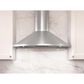 Zephyr Savona 36" Wall Mount Chimney Hood in Stainless Steel, , large