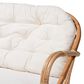 Baxton Studio Aliane Stationary Loveseat in White, , large