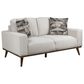 Golden Wave Furniture Heath Stationary Loveseat in White, , large