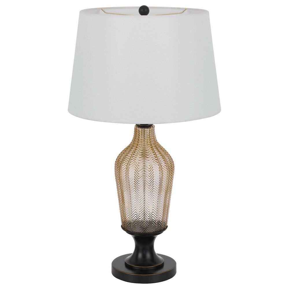 Cal Lighting Fluted Table Lamp in Smoked and Dark Bronze, , large