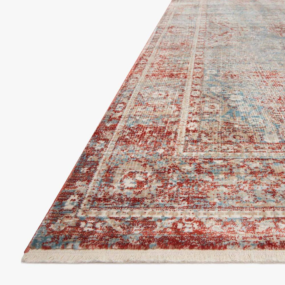 Magnolia Home Elise ELI-04 2&#39;8&quot; x 4&#39; Sky and Red Area Rug, , large