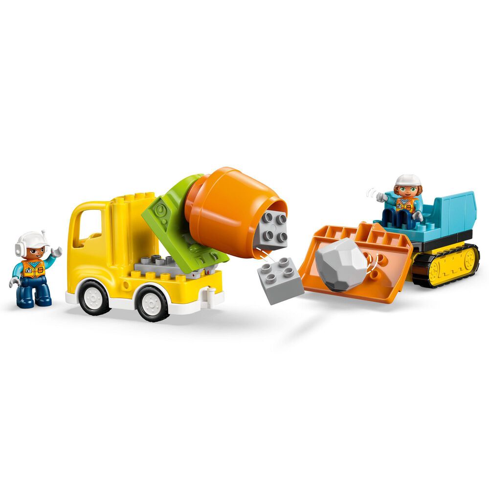 LEGO Duplo 3-In-1 Construction Site and Vehicles Building Set, , large