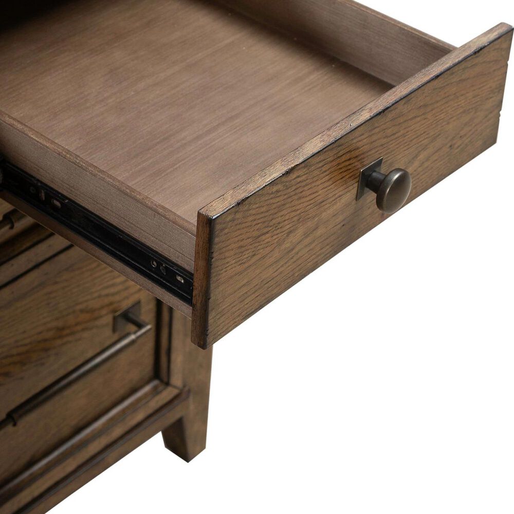 Liberty Furniture Carolina Park Junior Executive Desk in Amber Brown, , large