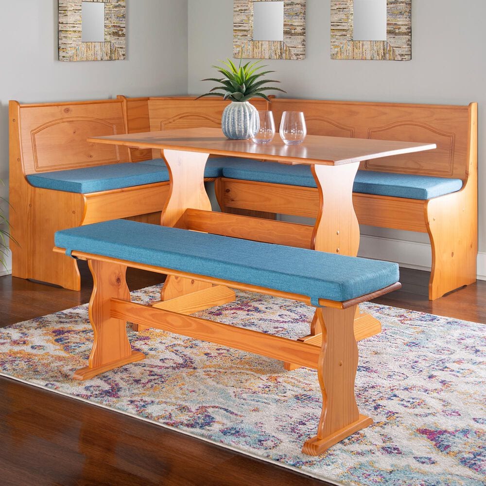 Linon Home Decor Chelsea 4-Piece Cushion Set in Blue, , large