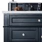 James Martin Vanities Brittany 36" Single Bathroom Vanity in Black Onyx with 3 cm Carrara White Marble Top and Rectangle Sink, , large
