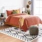 Surya Moroccan Shag MCS-2305  7"10" x 10"3" Black and White Area Rug, , large