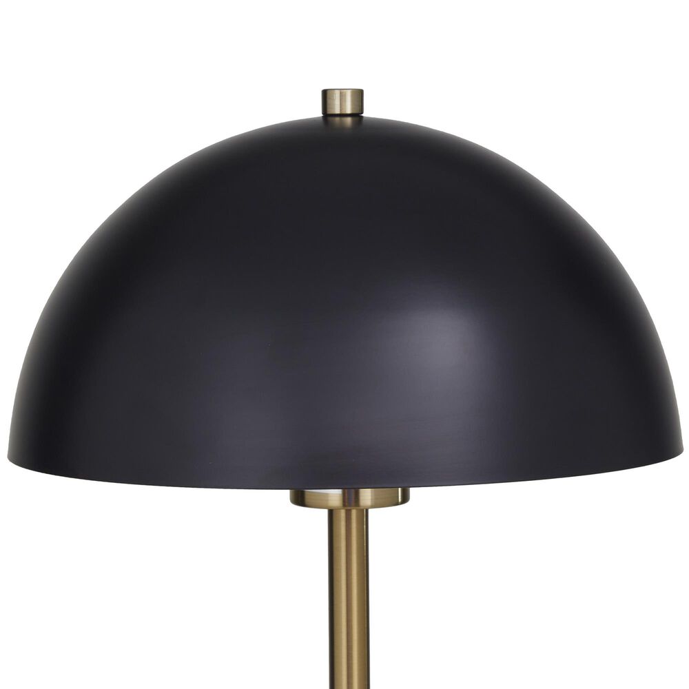 Maple and Jade Umbrella Style Table Lamp in Black and Gold, , large