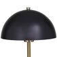 Maple and Jade Umbrella Style Table Lamp in Black and Gold, , large