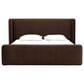 37B Bacall King Upholstered Wingback Platform Bed in Cola, , large