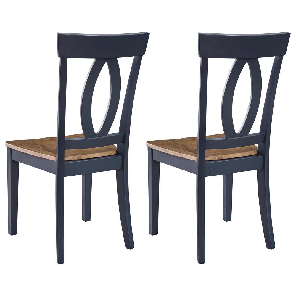 Ashley Landocken Dining Chair in Brown and Blue &#40;Set of 2&#41;, , large