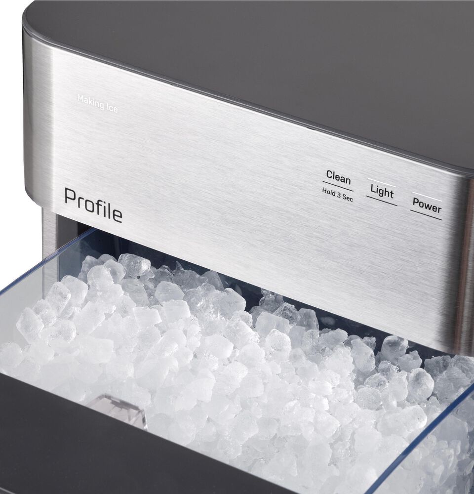 GE Profile Opal 2.0 Ultra Nugget Ice Maker with Scale Inhibiting Filter in Stainless Steel, , large