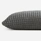 Sunday Citizen Snug Waffle 14" x 36" Lumbar Throw Pillow
 in Granite, , large