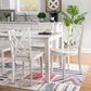 Linon Home Decor Hamlet 5-Piece Rectangular Dining Set in White, , large