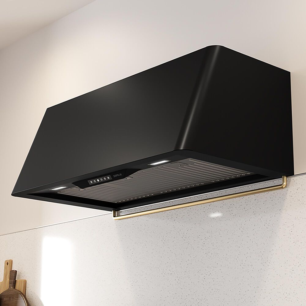 Zephyr Mesa 36&quot; Wall Mounted Range Hood in Matte Black, , large