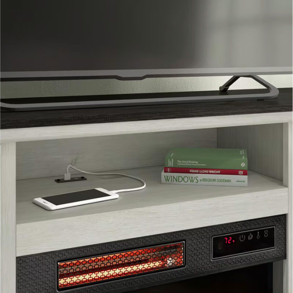 Fabio Flames Madeline 54&quot; TV Stand with Electric Fireplace in Fairfax Oak, , large