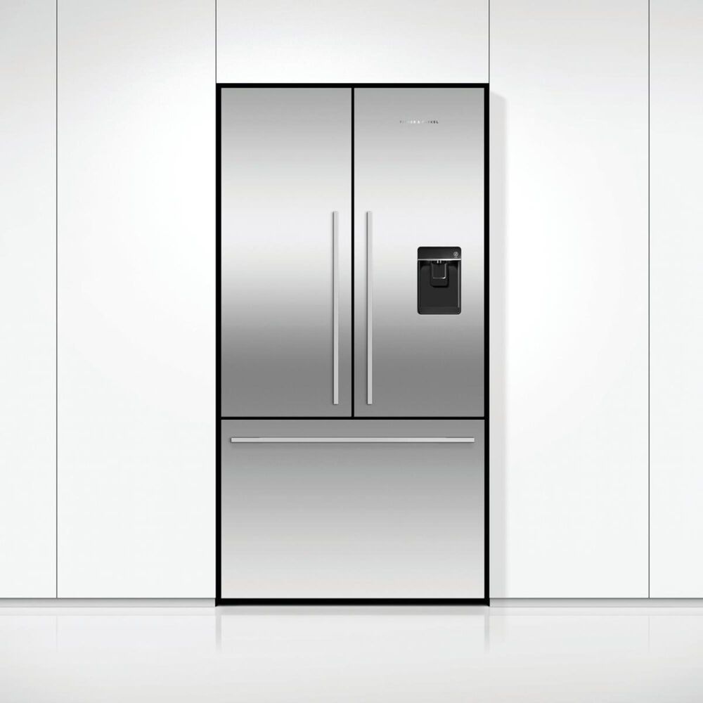 Fisher &amp; Paykel 20.1 Cu. Ft. 3-Door French Door Refrigerator with Ice and Water in Stainless Steel, , large