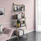 CosmoLiving by Cosmopolitan CosmoLiving Nova 4-Shelf Ladder Bookcase in Graphite Gray and Gold, , large
