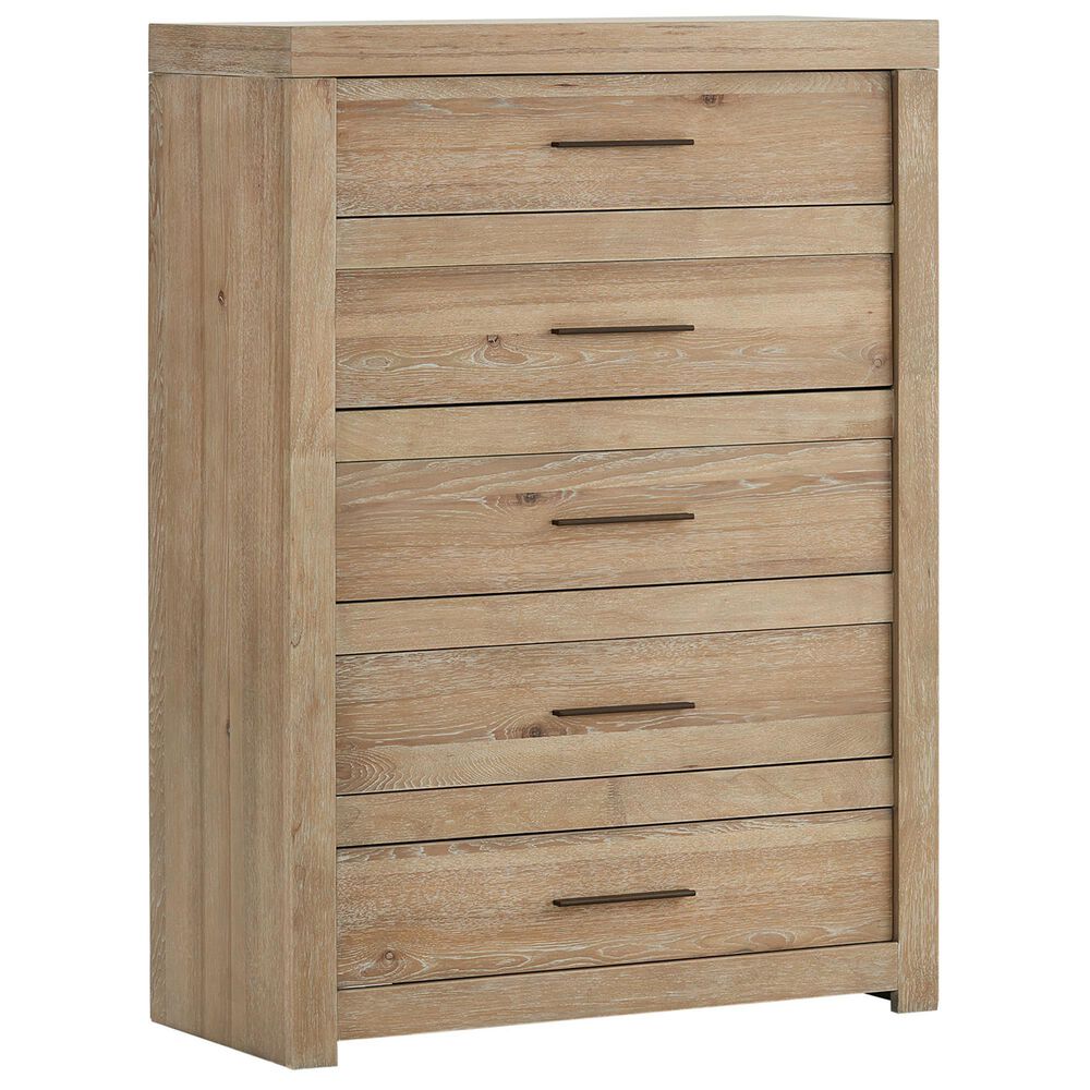 Riva Ridge Modern Loft 5-Drawer Chest in Khaki, , large