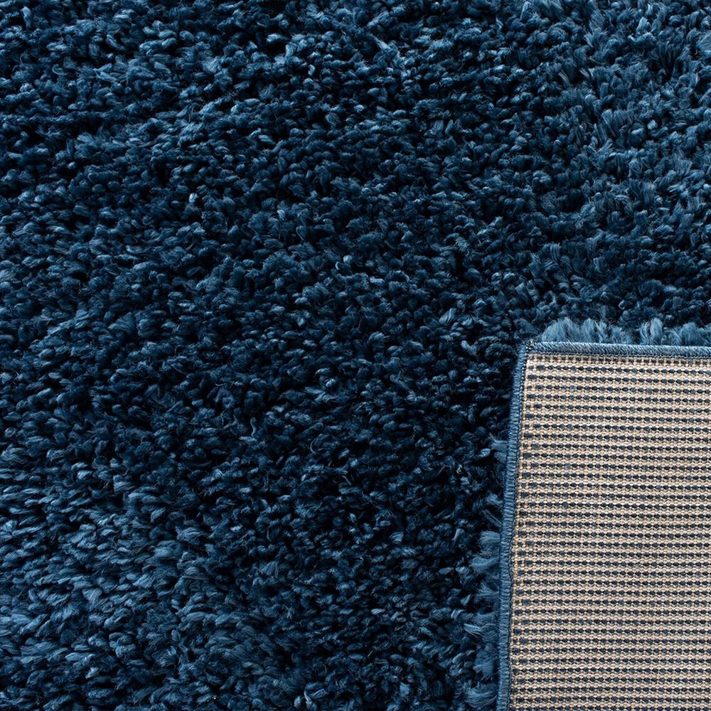 Safavieh August Shag AUG200M 6&#39;7&quot; Square Navy Area Rug, , large