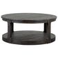Nicolette Home Boswell Round Cocktail Table with Caster in Peppercorn, , large
