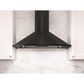 Zephyr Savona 36" Wall Mount Chimney Hood in Black, , large