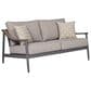 Ashley Ocean Beach Stationary Loveseat with Cushions in Gray, , large