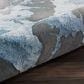 Nourison Prismatic PRS14 3"9" x 5"9" Grey and Slate Area Rug, , large