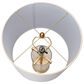 Creative Coop Modern Transparent Bubble Glass and Metal Table Lamp in Brushed Gold, , large