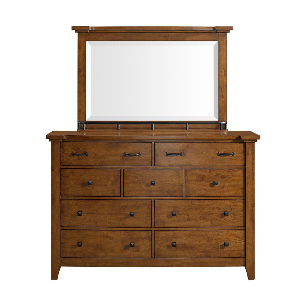 Mayberry Hill Gage Dresser Mirror in Chestnut, , large