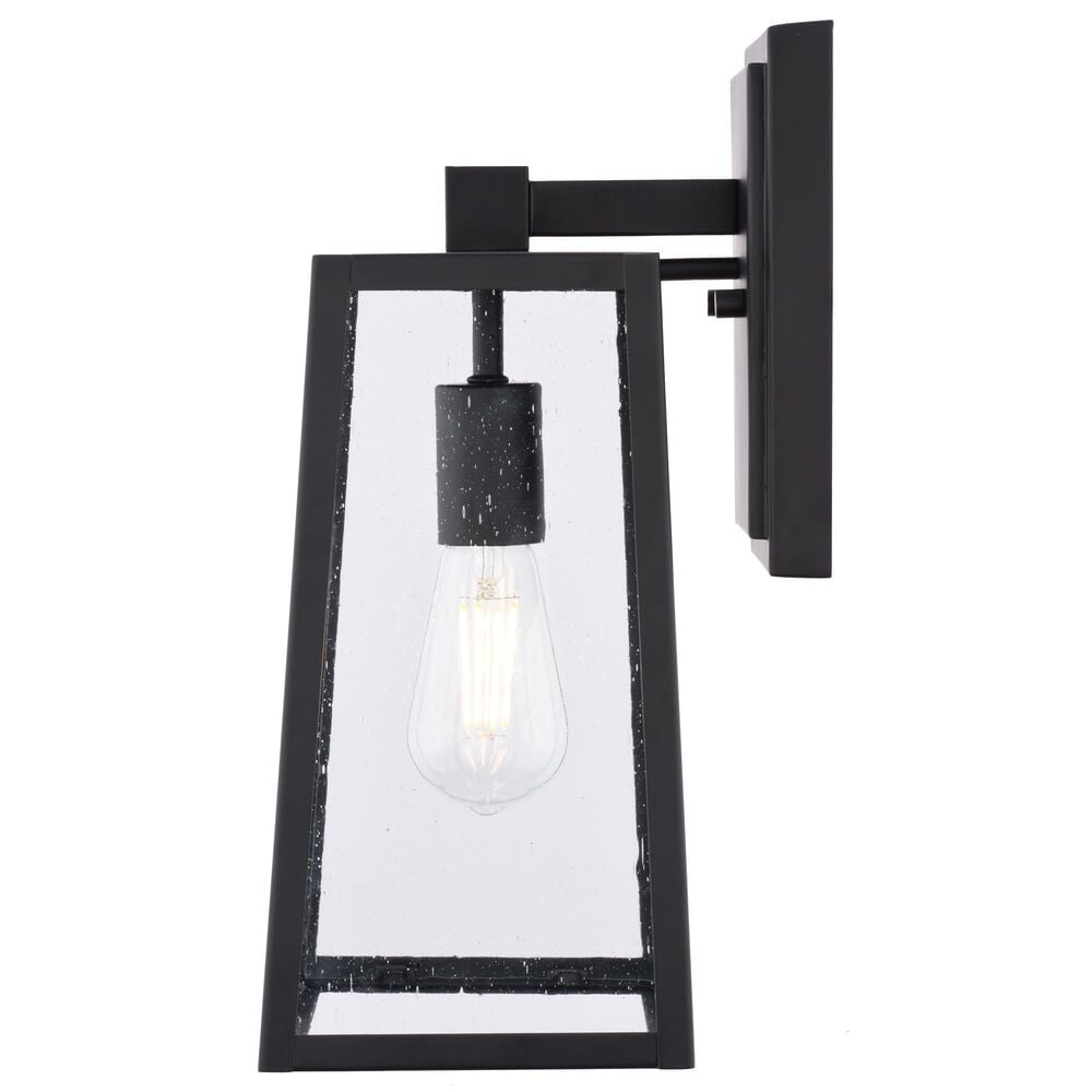 Vaxcel Sutton 1-Light Outdoor Wall Sconce in Matte Black, , large