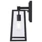 Vaxcel Sutton 1-Light Outdoor Wall Sconce in Matte Black, , large