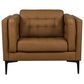 Superb Leather Leather Accent Chair in Oslo Antelope, , large